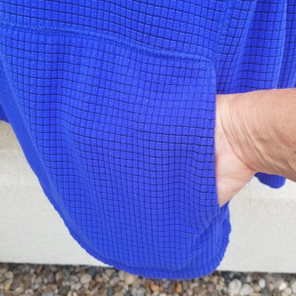 Tek Gear blue quarter zip pull over track jacket SZ XL - Picture 2 of 4